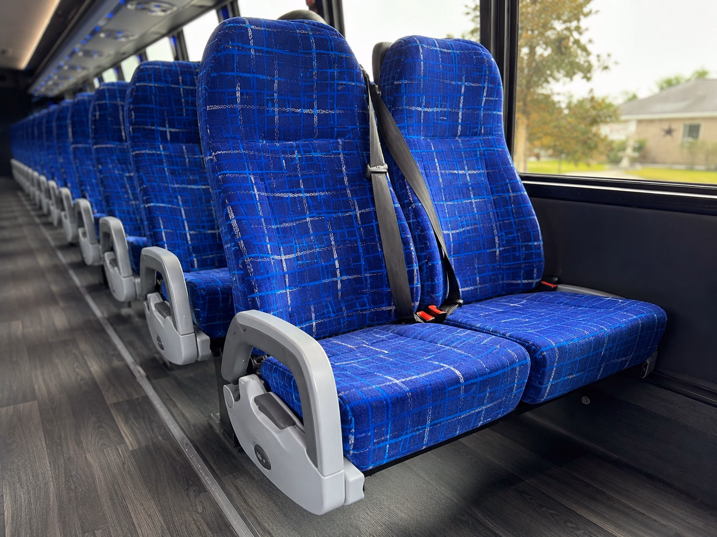 carson city charter bus rental interior